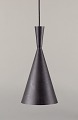 Tom Dixon, Beat Light Tall pendant, crafted from hammered metal coated with a matte alloy.