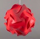 Holger Strøm, IQlight Pendant.Ceiling lamp in red plastic.
