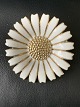 Marguerit 
broche 925S 
sterlingsølv, 
stemplet AM