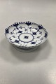 Danam Antik 
presents: 
Royal 
Copenhagen Blue 
fluted Full 
Lace Footed 
Bowl No. 1023