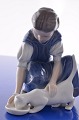 RoyalCopenhagen 
Figur 421 
Mädchen mit 
Katze