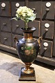 STOR dekorativ 
1800 tals jern 
vase med 
håndmalet ...