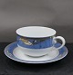 Magnolia Blue Danish porcelain, settings tea cups with saucers