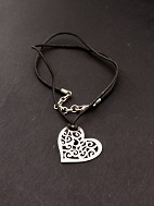 Sterling silver filigree Christmas heart