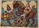 Henry Heerup 36 
x 43 cm 
Historic war 
scene - From 
1972 ...