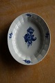 Blå Blomst Kantet porcelæn, ovale serveringsfade 33cm 