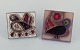 Søholm, 
Bornholm.
Two retro 
ceramic 
reliefs.