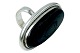 Kolding silver
Ring with 
extra large 
black stone - 
...