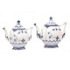 Royal 
Copenhagen blue 
fluted full 
lace tea pots 
1118 & ...