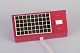 Hans-Agne Jakobsson, Sweden."Elidus" bedside lamp in red-lacquered metal.