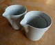 Blue Line Danish faience porcelain, pair of cream jugs without lid by Royal Copenhagen.