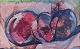 Karl Einar Andersson (1925–1975), listed Swedish artist. 
Oil on panel.
Modernist still life.