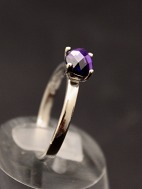 Sterling silver ring with amethyst
