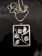 Art deco 830 silver pendant