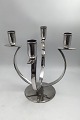 Danam Antik 
præsenterer: 
Frantz 
Hingelberg 
Sterling Sølv 
Fire-armet Art 
Deco Lysestage 
(1932)