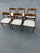 6 x Johannes 
Andersen 
massive teak 
træstole