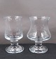 Antikkram 
præsenterer: 
Skibsglas 
fra Holmegård. 
Cognac glas og 
portvinsglas