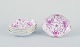 L'Art 
præsenterer: 

Meissen, 
Tyskland. Pink 
Indian Flower. 
Et sæt på fem 
små skåle.