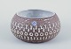 L'Art presents: 
Mari 
Simmulson for 
Upsala Ekeby.
Ceramic bowl. 
Pattern in the 
decoration.