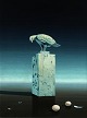 Dansk 
Kunstgalleri 
præsenterer: 
"Natura 
morte med 
stenfugl" 
Oliemaleri på 
plade i sølv 
ramme.