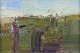 Lars Bertle, Svensk kunstner.
Olie på malerplade.
Abstrakt landskab fra Fårö.