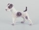 Dahl Jensen, 
porcelænsfigur 
af Foxterrier.