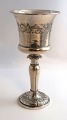 Andreas Kiaer Lund, Silkeborg. Silver drinking glass (830). Height 17.5 cm. 
Produced 1860-1880
