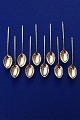 Dänisch Silberbesteck, Set von 10 Kaffeelöffel 
oder Moccalöffel aus 
vergoldet Silber 10cm