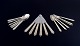 Georg Jensen Pyramide.
Komplet sekspersoners middagsservice i sterlingsølv.