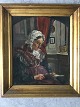 Ole Buus Larsen 
præsenterer: 

Maleri af 
Peter Herman 
Rasmussen - 
Portræt af 
kunstneres 
moder Madam 
Rasmussen.