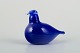 Oiva Toikka for Nuutajärvi Notsjö/Iittala. 
Fugl i mundblæst blåt kunstglas.