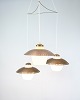 Vintage 
Trearmet 
Loftspendel – 
Opalglas & 
Messing – Bent 
...
