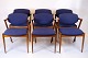 Osted Antik & 
Design 
præsenterer: 

Sæt Af 
Seks 
Spisebordsstole 
- Model 42 - 
Teak & Blåt 
Stof - Kai 
Kristiansen - 
...