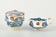 Kähler, DenmarkCreamer and sugar bowl from the Marguerite service.