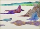 Jytte Abildstrøm (1934–2025)
Komposition, 2013.
Akvarel på papir.