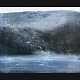 Dansk 
Kunstgalleri 
presents: 
"Blue 
evening, 
Norway" Oil 
painting on 
canvas. mounted 
in a gilded 
frame.