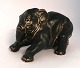 Royal Copenhagen. Stentøjsfigur af elefant. Model 22171. (2 sortering)