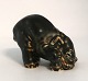 Royal Copenhagen. Stentøjsfigur af elefant. Model 22743. Længde 10 cm. (1 
sortering)