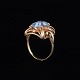 Ring med lyseblå spinel
18k guldring, mid-century (ca. 1950/60’erne).