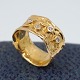 Henning Skovgaard; Ring in 14k gold, set with diamonds