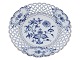 Antik K presents: MeissenBlue Onion double pierced plate with gold edge