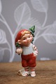 K&Co. præsenterer: Royal Copenhagen Pixie nisse i porcelæn , nr.765 - Dreng med juletræ.