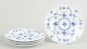 Royal Copenhagen Blue Fluted Plain, set of four cake plates.