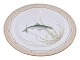 Flora DanicaMiddagstallerken med fisk 25,5 cm. #3549