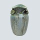 Arne Bang; Stoneware vase with green and blue glaze