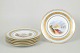 L'Art presents: Aynsley's, England, set of six hand-painted cabinet plates.
