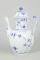 L'Art præsenterer: Royal Copenhagen Musselmalet Riflet, kaffekande.