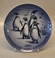 Klosterkælderen præsenterer: 1983 Kgl. Zoo plate Pingvin Zoologisk have København 18 cm Kongelig Dansk Porcelæn