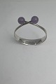 Danam Antik præsenterer: Hans Hansen Sterling Sølv Armring No 243 Lilla Quartz