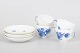 L'Art presents: Royal Copenhagen Blue Flower coffee cups and saucers, set of four.